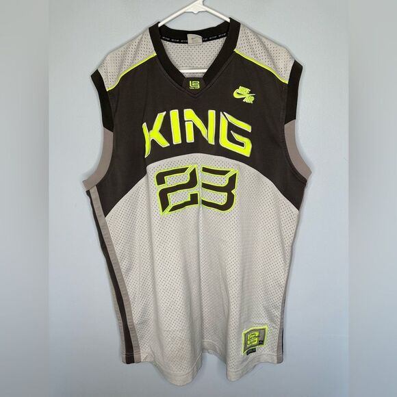VTGNike Air LeBron James Basketball Team Jersey XL 23 King James NBA Length +4 - Picture 1 of 5